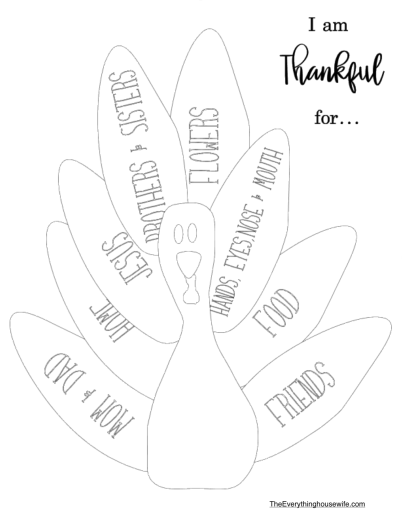 Free Thankful Turkey Thanksgiving Sunday Lesson and Activity The