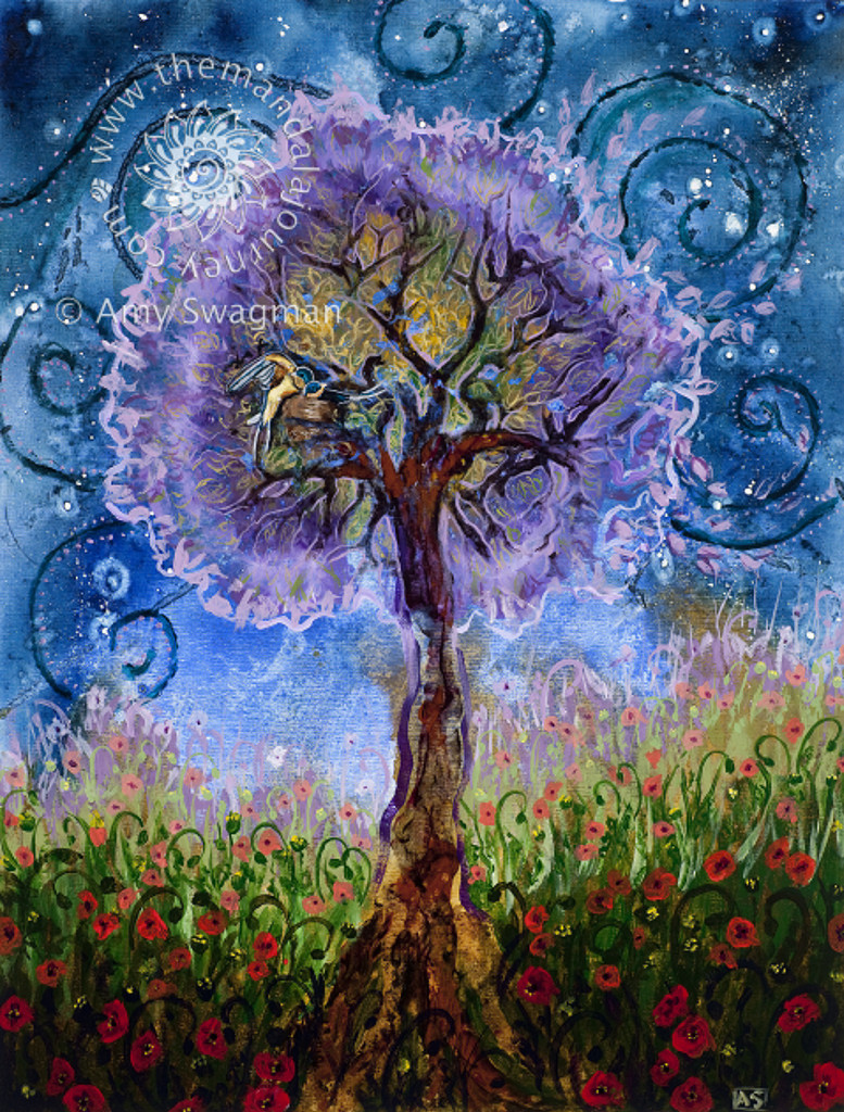 Themandalajourney.com , placenta tree of life print artwork