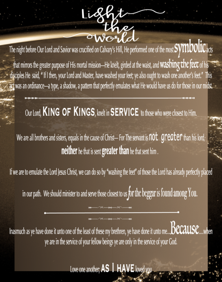 Light The World Printable – The Everything Housewife