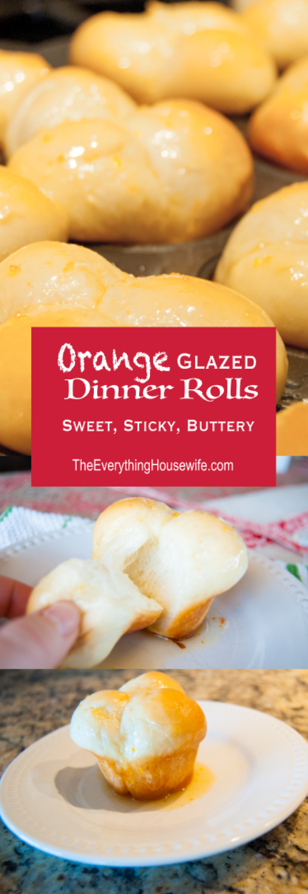 Orange Glazed Dinner Rolls The Everything Housewife