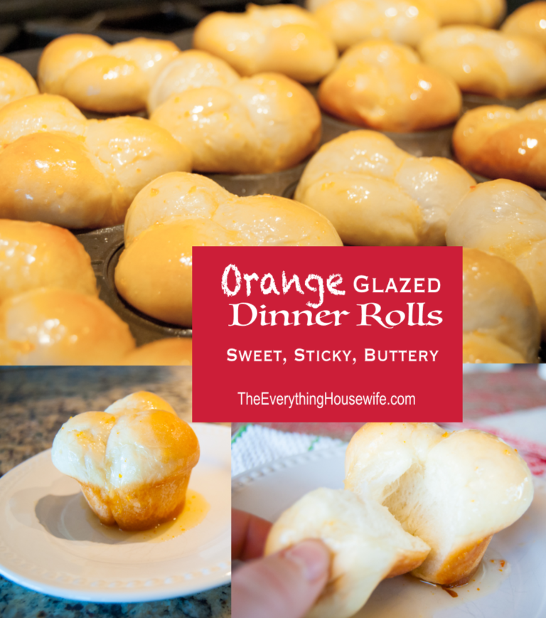 Orange Glazed Dinner Rolls The Everything Housewife