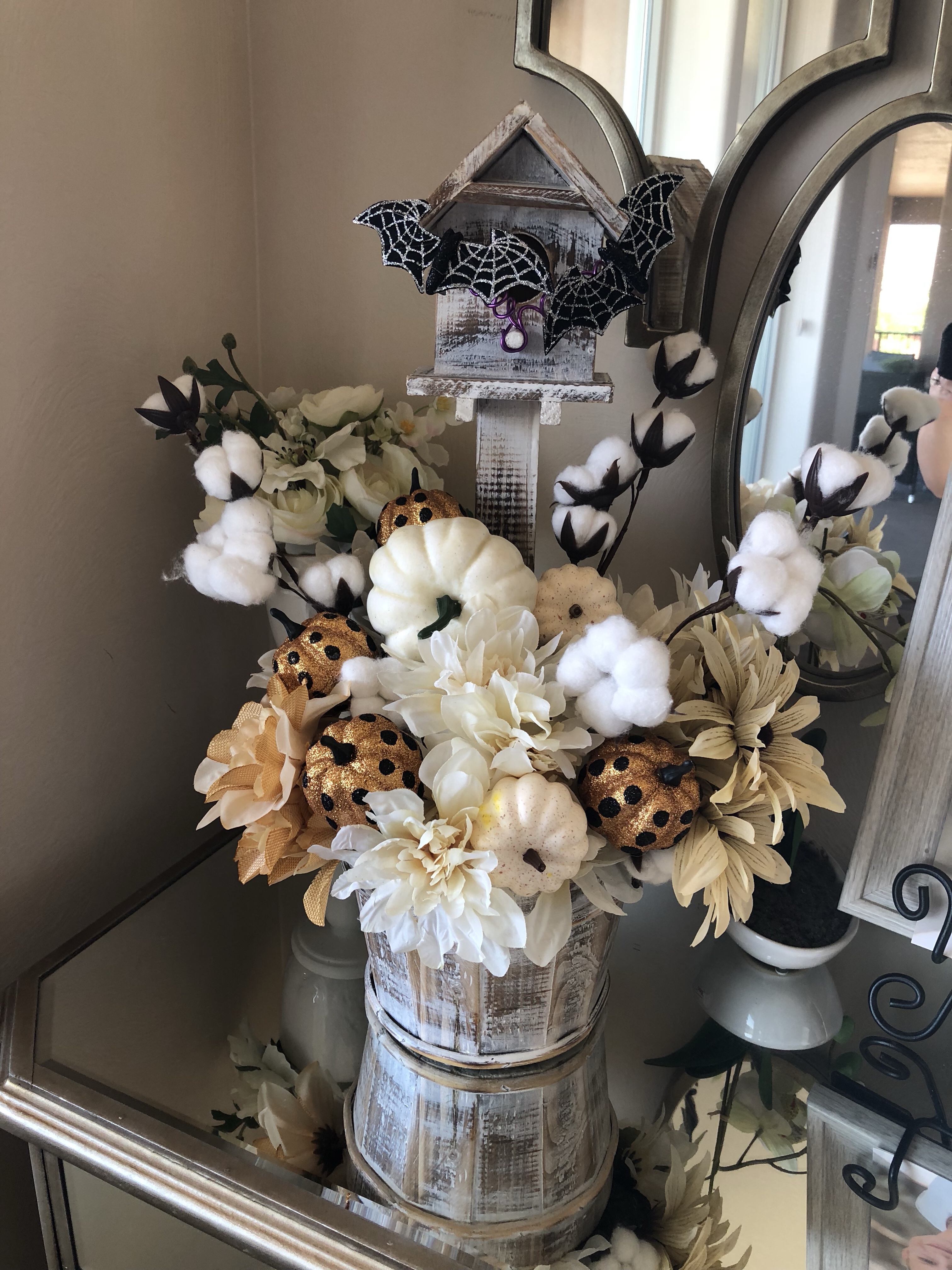 DIY Summer Floral Arrangement made with Dollar Tree items