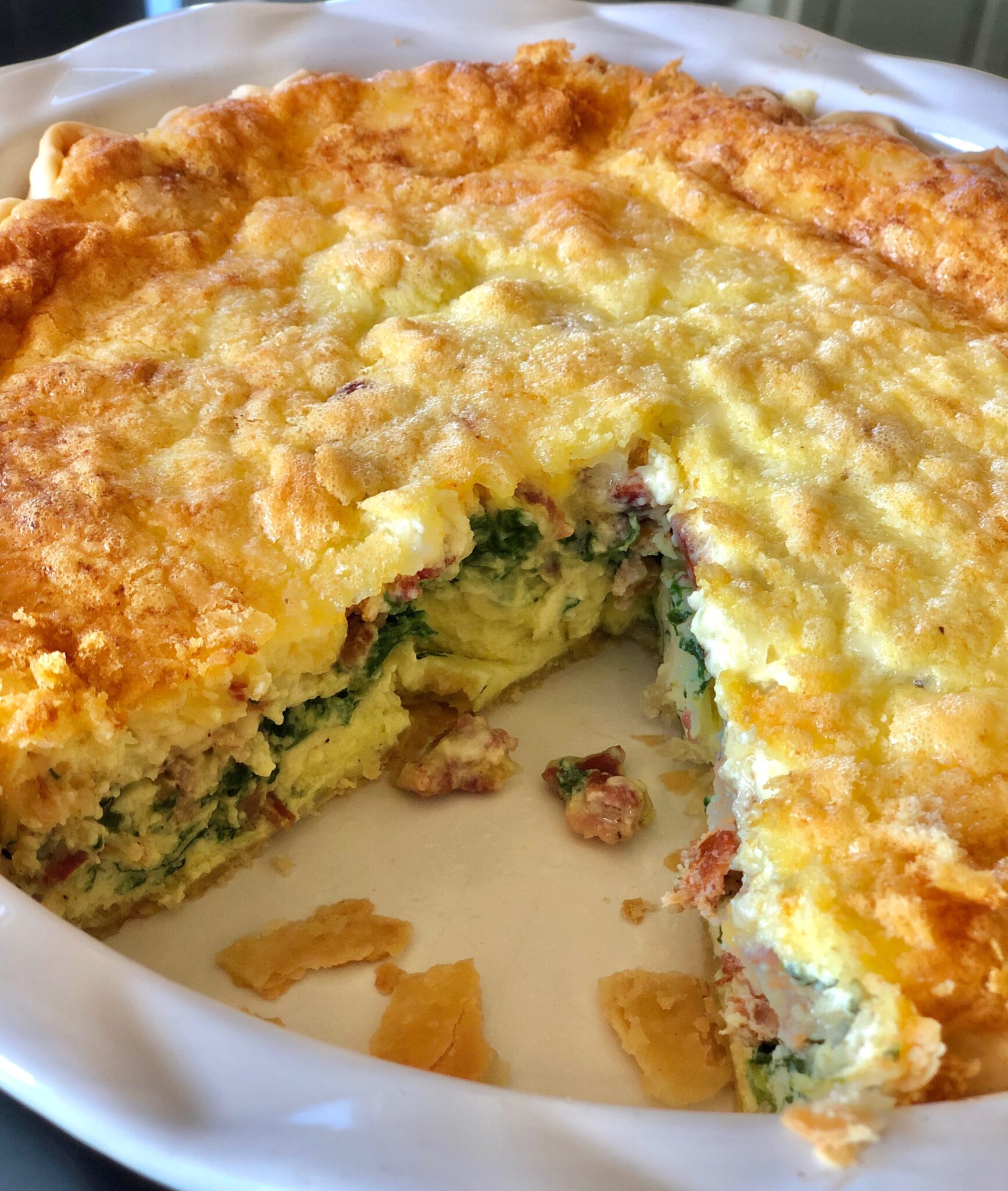 My Favorite Quiche—Bacon, Swiss & Spinach – The Everything Housewife