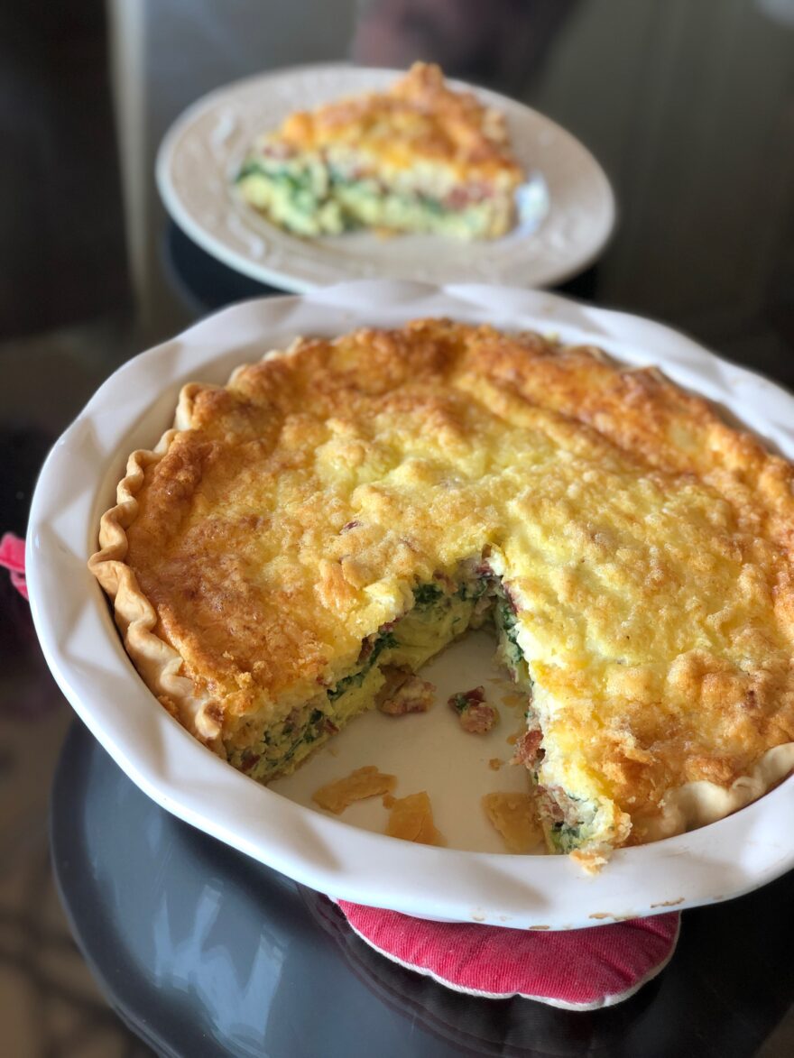 My Favorite Quiche—Bacon, Swiss & Spinach – The Everything Housewife